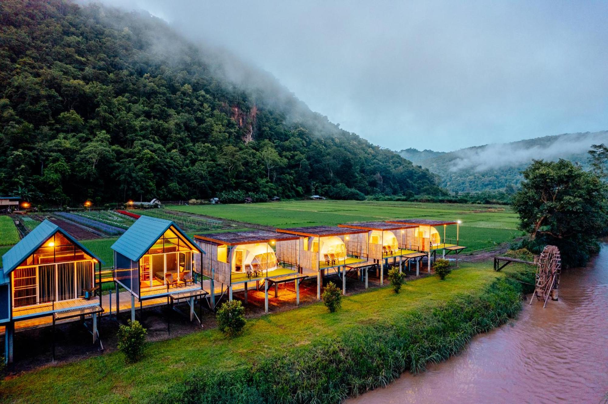 เนเจอร์วัลเล่ย์แคมป์ ปางมะผ้า Hotel Exterior photo